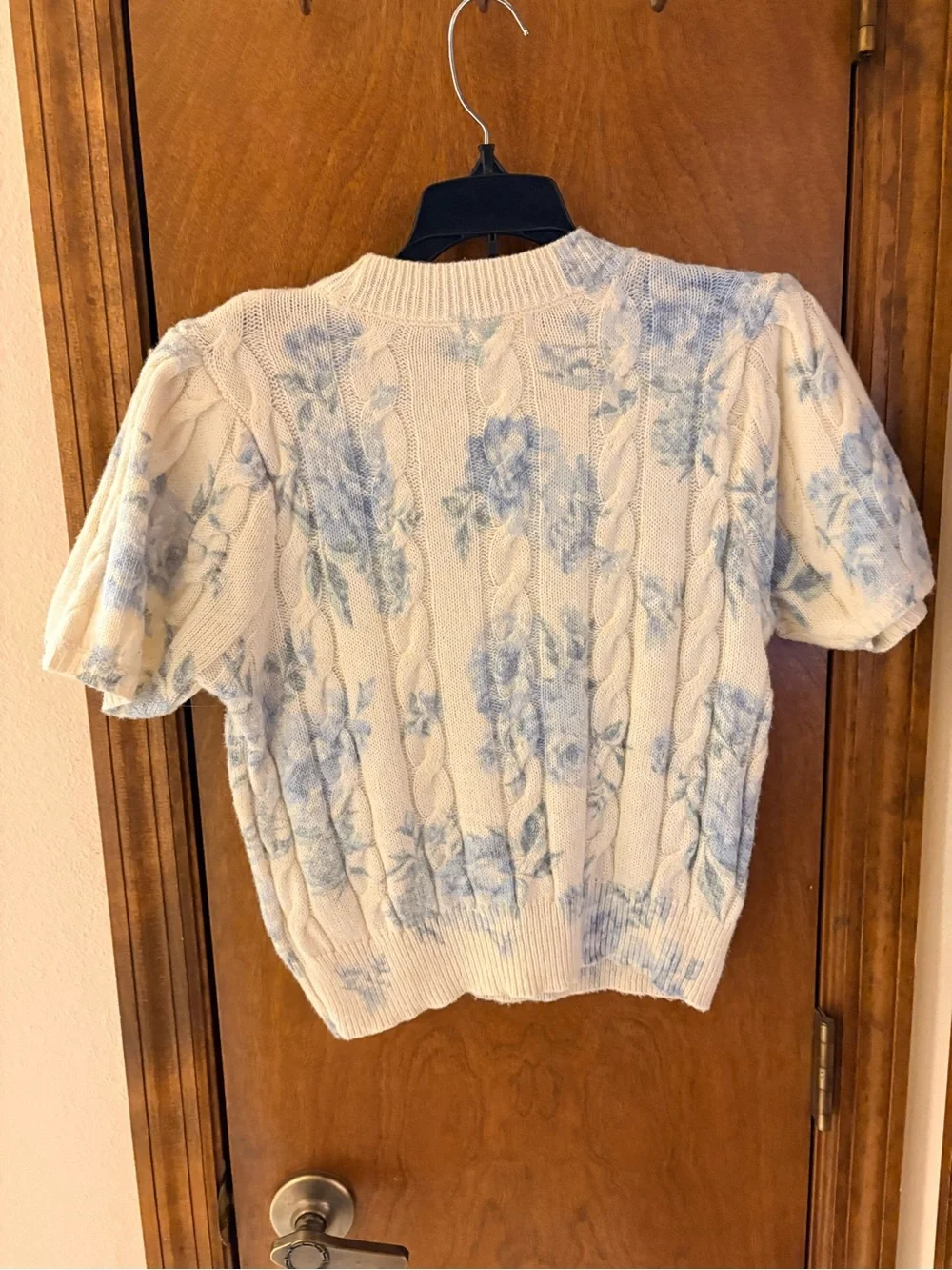 Jessica Simpson Cream Cable Knit Sweater Top